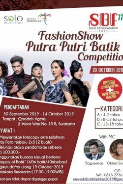Fashion Show Putra Putri Batik Competition